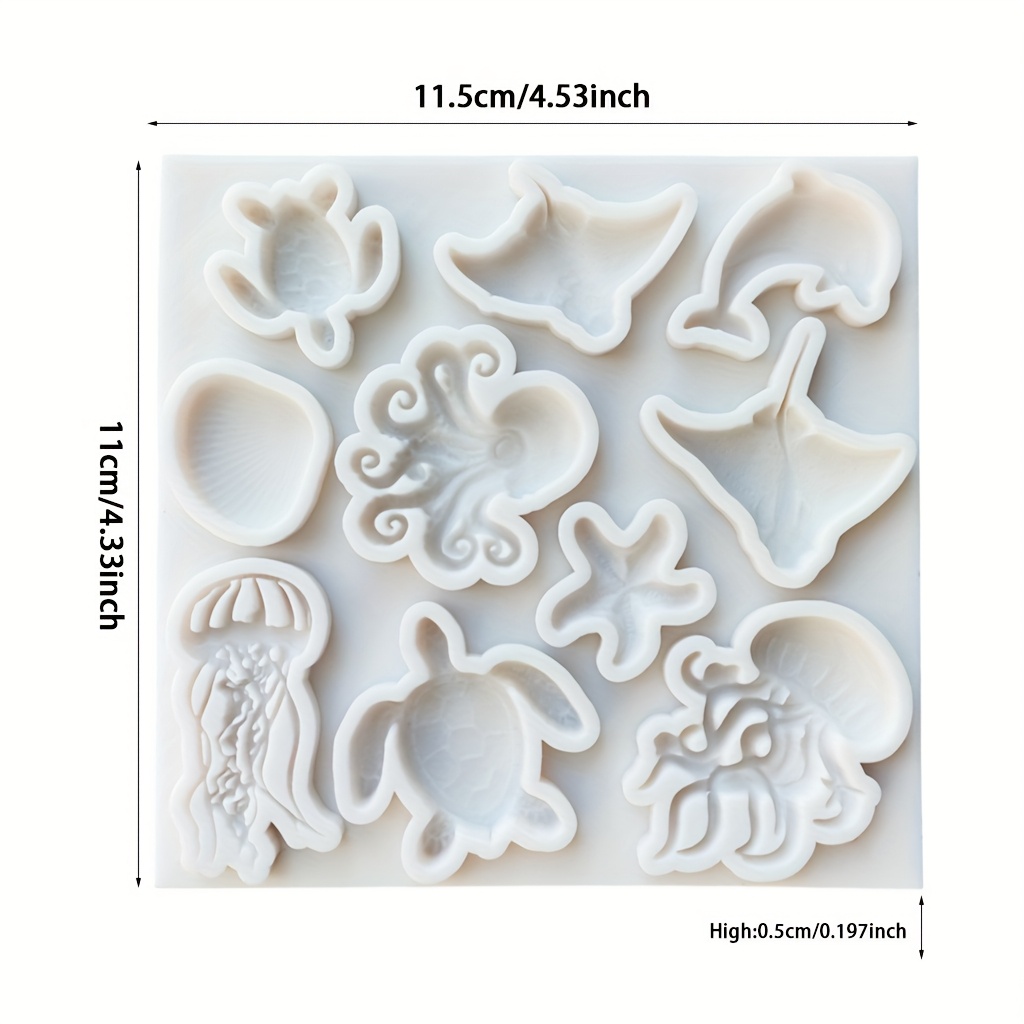Sea Animal Silicone Mold Octop - đánh giá và giá Soap Making Kit For Beginners