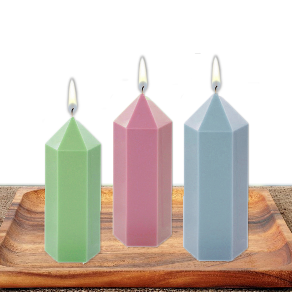 3D Hexagonal Column Candle Mol - đánh giá và giá Soap Making Diy Kit