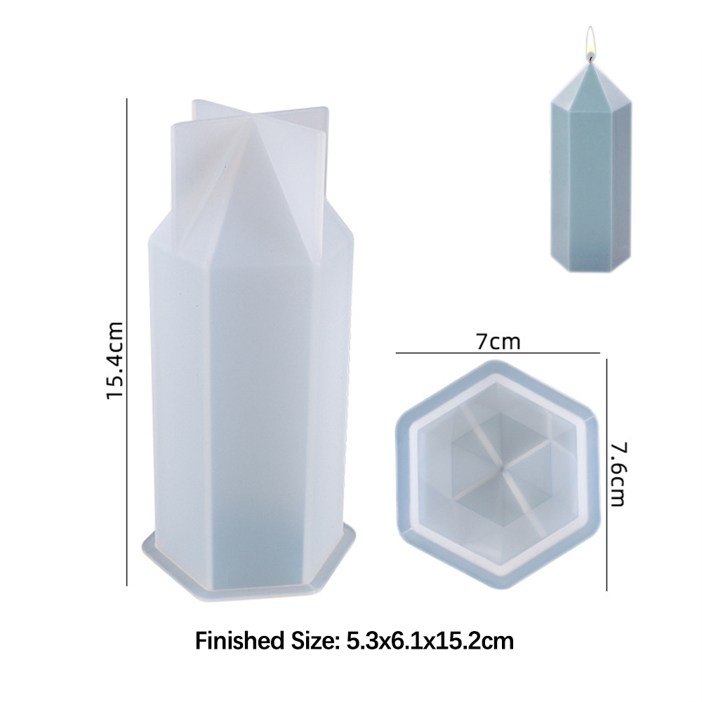 3D Hexagonal Column Candle Mol - đánh giá và giá Soap Making Diy Kit