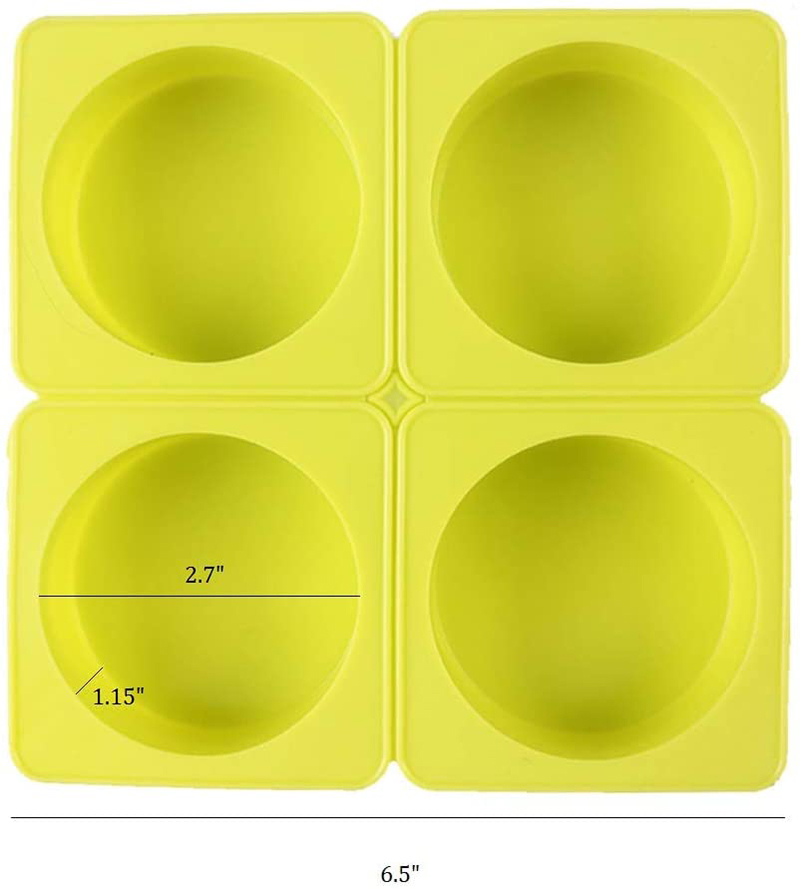 4 Khoang Tròn Xà Phồng Silicon - đánh giá và giá Soap Making Kit For Beginners
