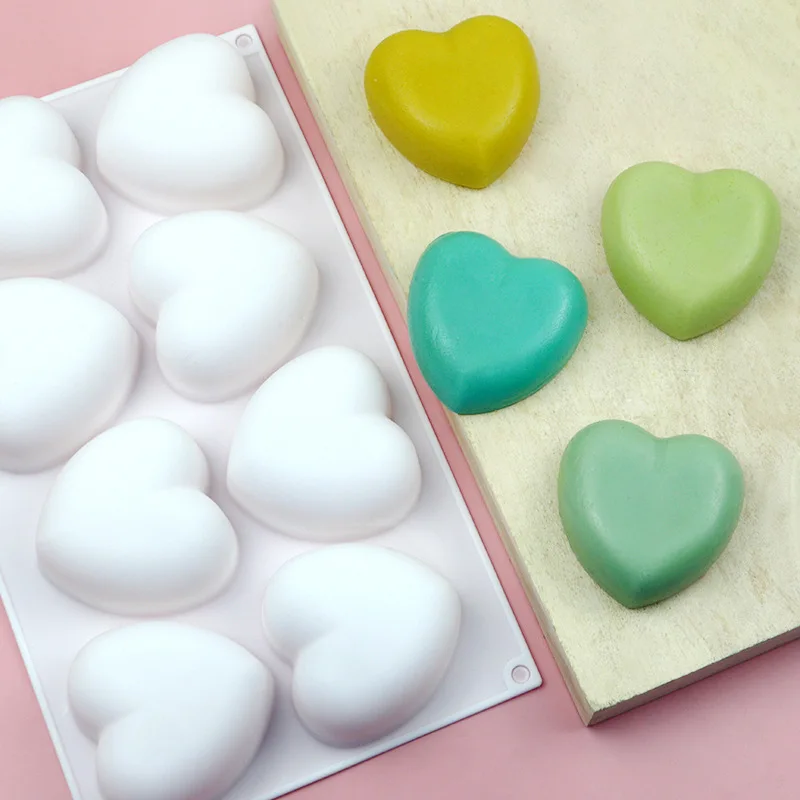 Love Heart Silicone Soap Mold  - đánh giá và giá Soap Making Instructions