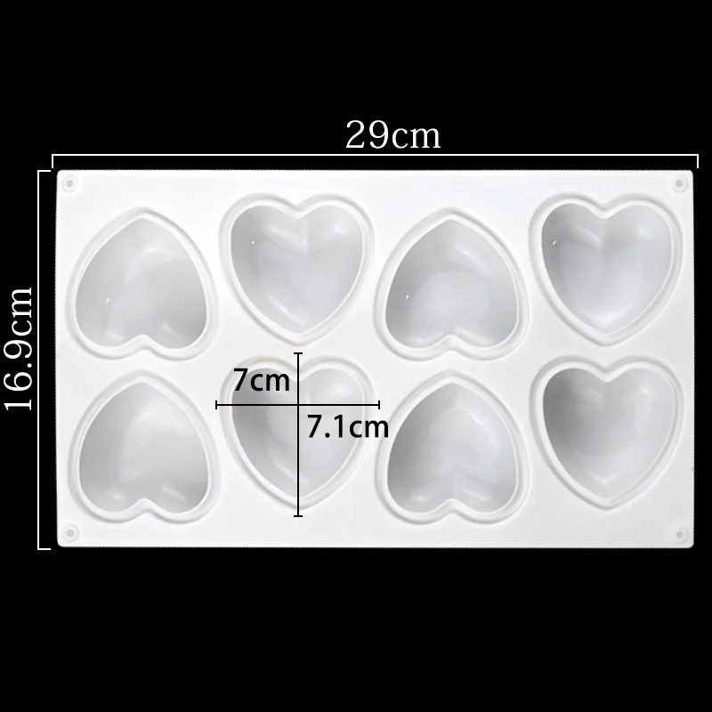Love Heart Silicone Soap Mold  - đánh giá và giá Soap Making Instructions