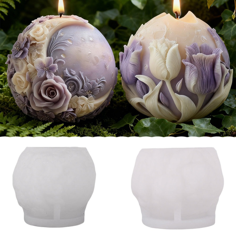 Moon Rose Tulip Ball Candle Si - đánh giá và giá Soap Making Gifts
